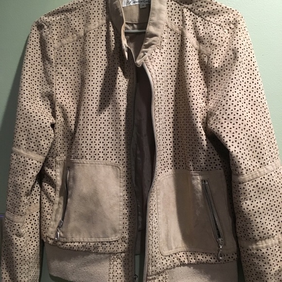 Kenneth Cole Spring short suede jacket - Picture 1 of 5
